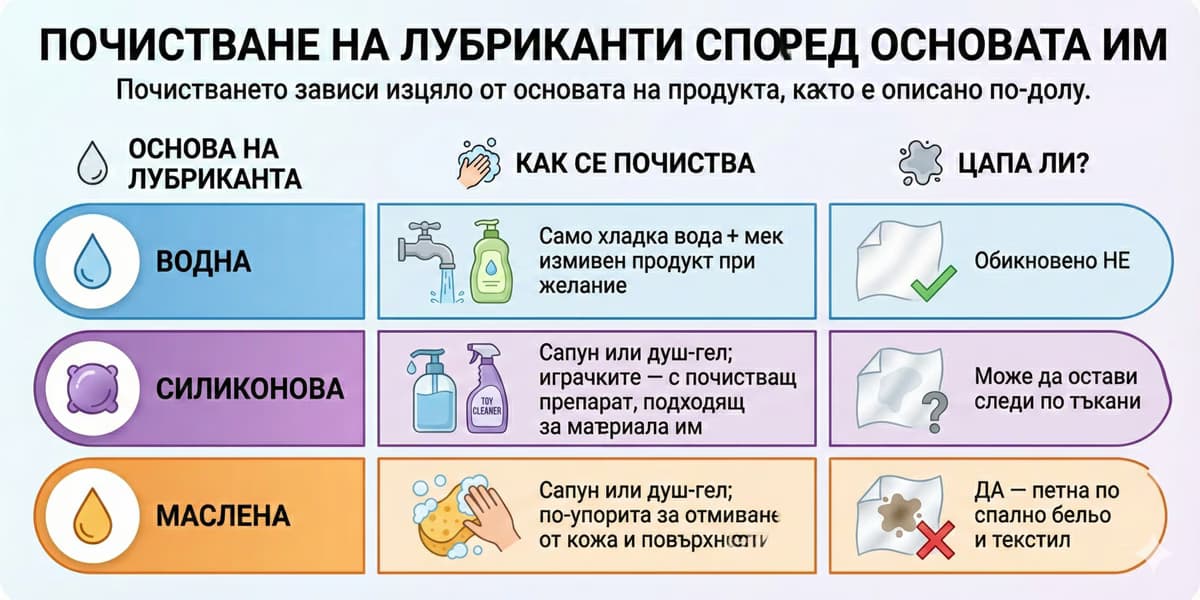 Как да почистим лубрикант