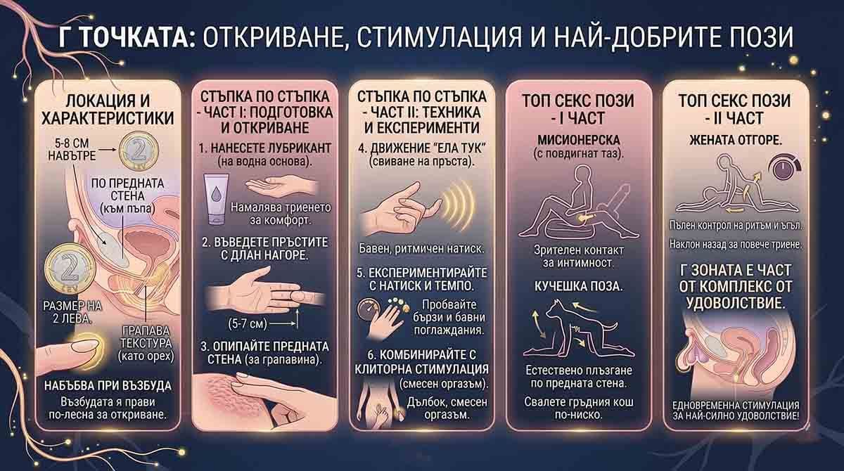 Къде се намира G точката при жената?