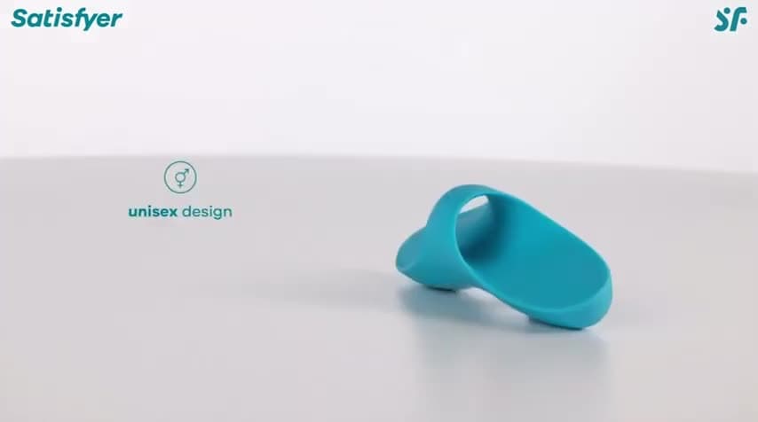 Satisfyer Вибриращ накрайник за пръст Teaser Light Blue