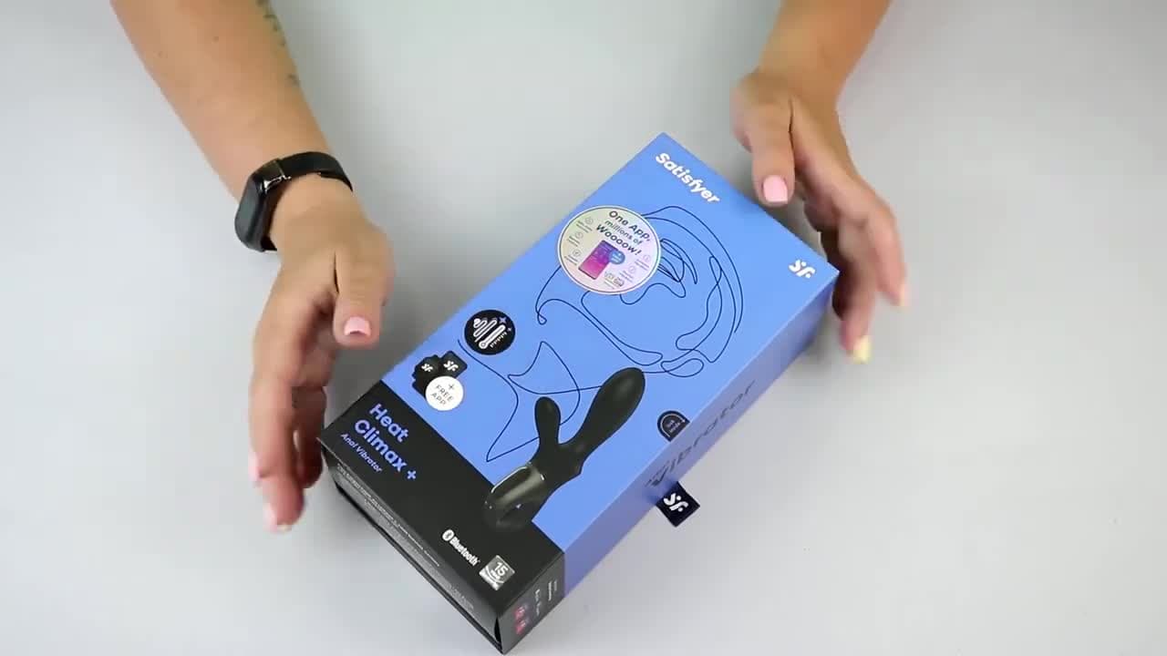 Satisfyer Загряващ Анален Вагинален Вибратор Heat Climax+