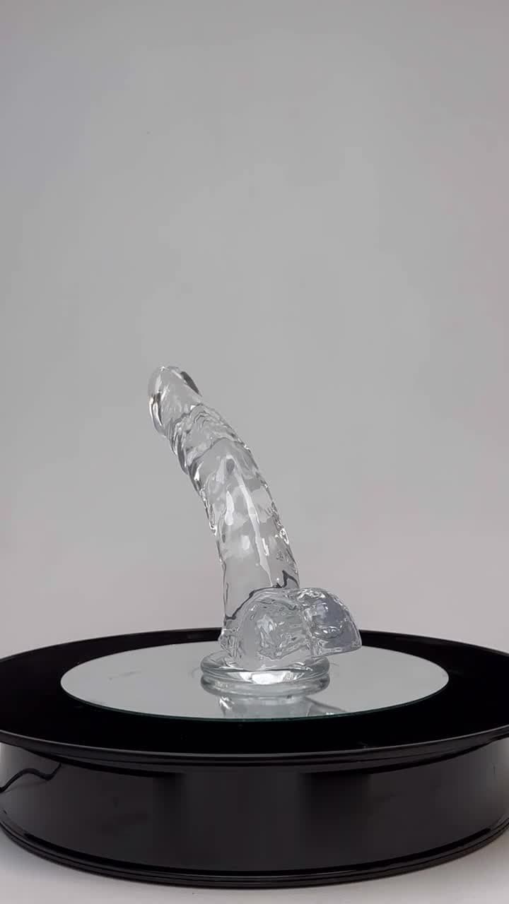 Alive Stallion Jelly Dildo 22 см – Прозрачно Слим Дилдо за Дълбока Стимулация