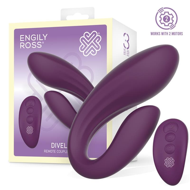 Engily Ross Двоен вибратор за двойки Divel — 1/8