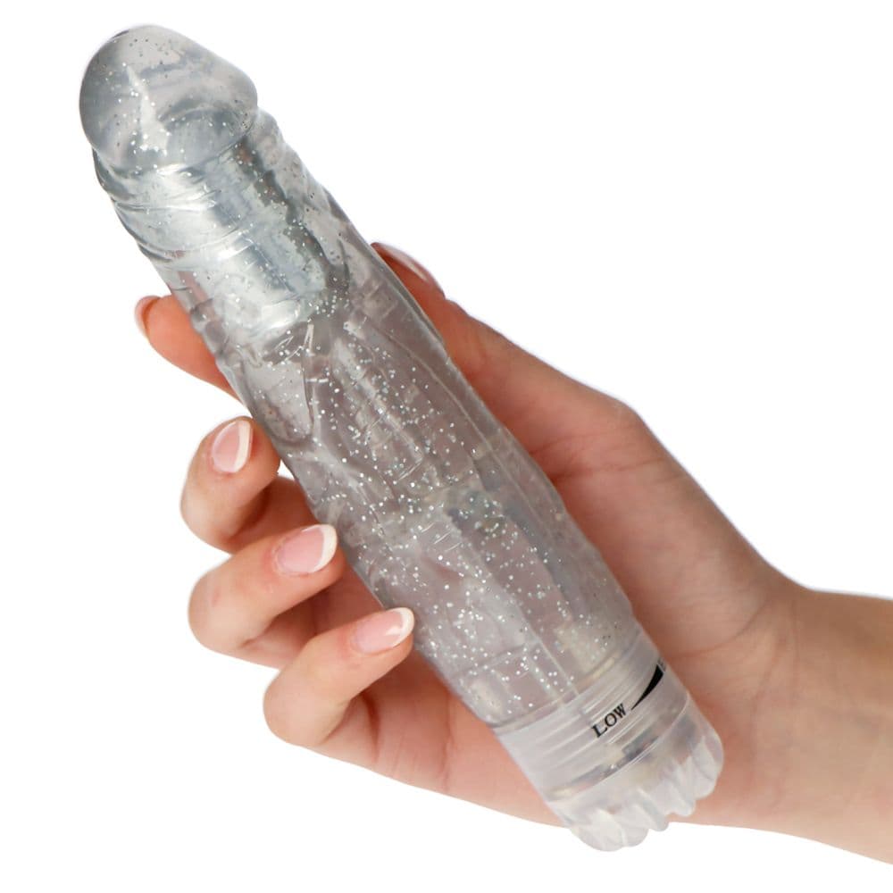 Toyz4Lovers прозрачен вибратор 19см — 1/3