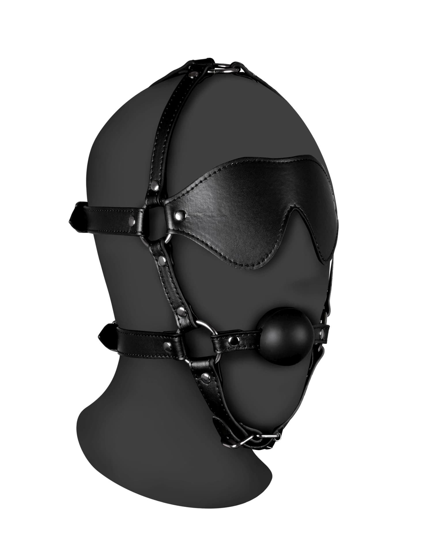 Ouch! ограничител с гаг Blindfolded — 1/10