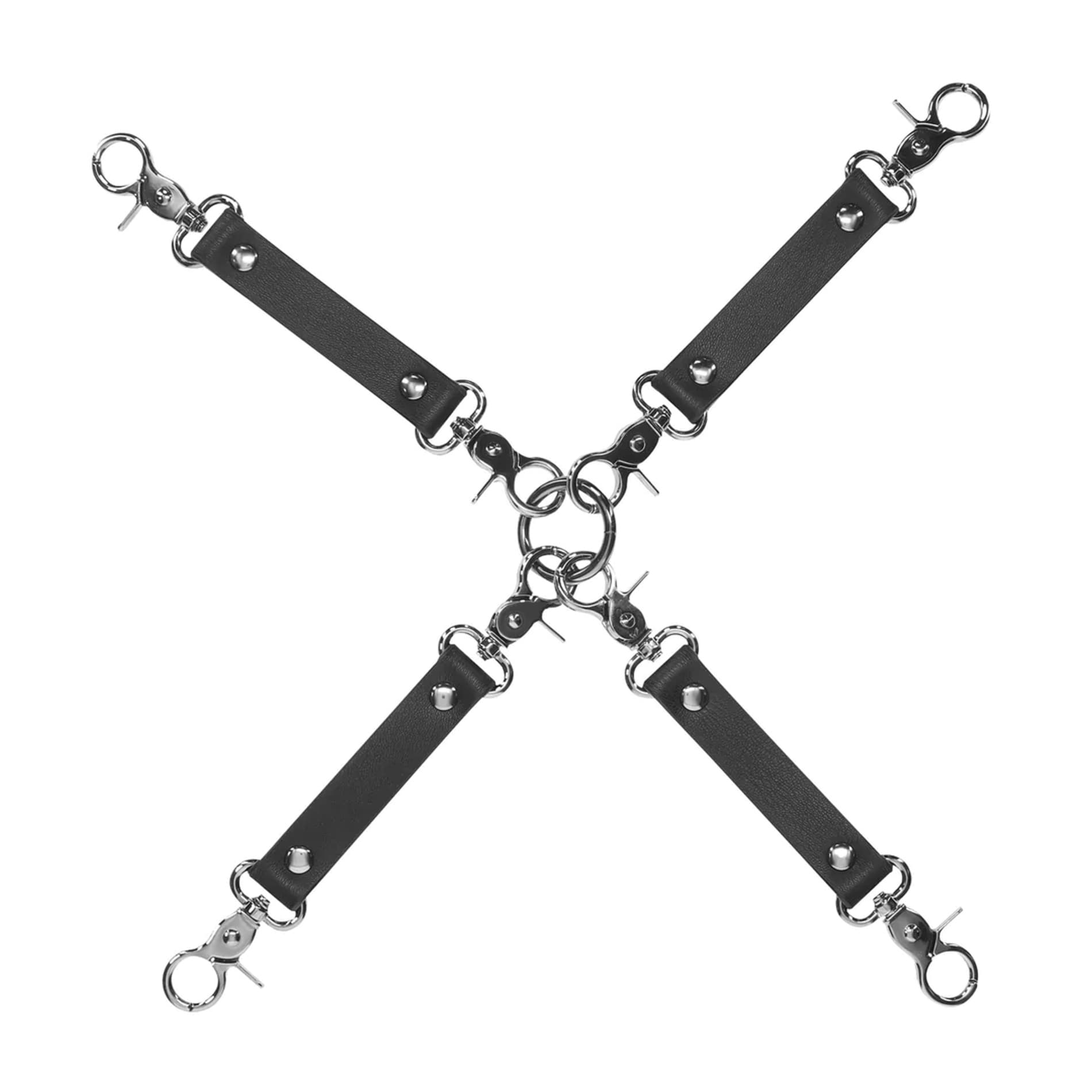 Ouch! конектор за белезници Черен Hogtie — 1/3