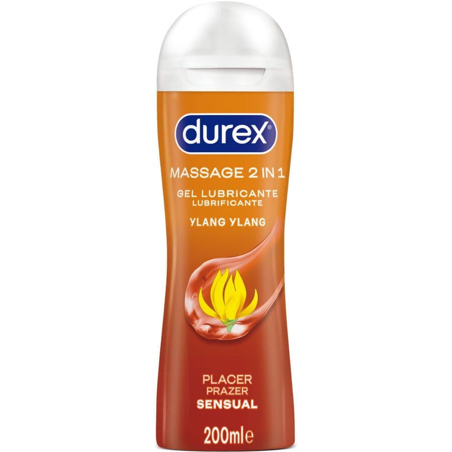 Durex 200 мл Лубрикант и Масажен Гел Massage 2 in 1 Sensual YLANG YLANG