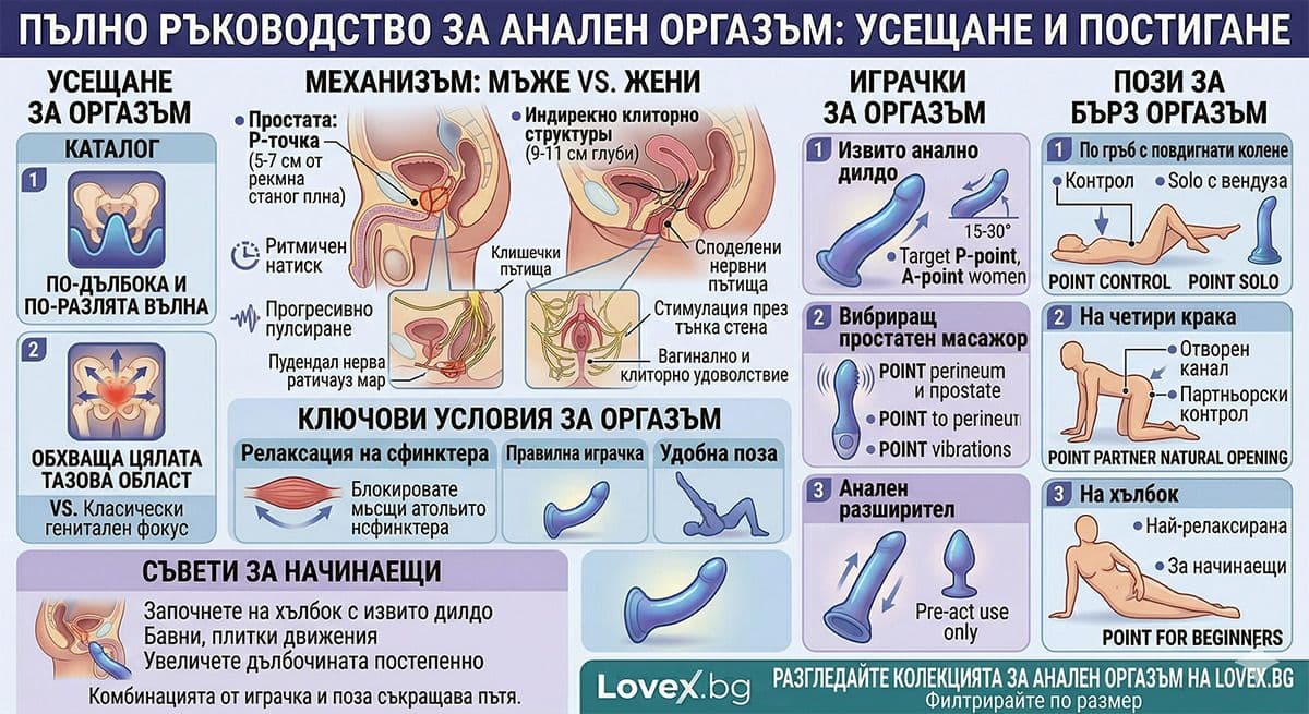 Какво е усещането при анален оргазъм и как се постига?